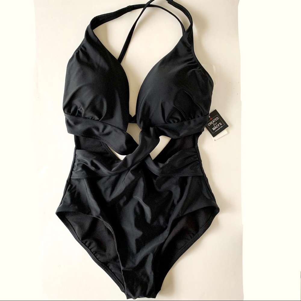 NWT Bar III Wrap One-Piece Monokini Swimsuit, L